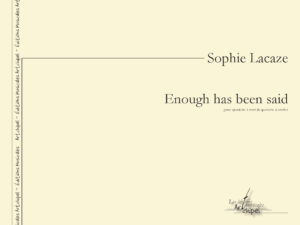Enough has been said